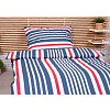 Luxusní RANFORCE Bavlněné povlečení 140x200+70x90 Pruhy modré