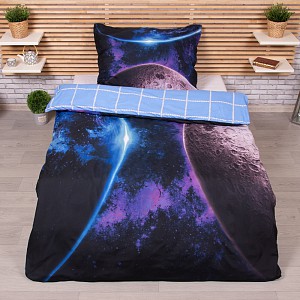 3D povlečení 140x200+70x90 Planety