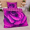 3D povlečení 140x200+70x90 Orosená růže