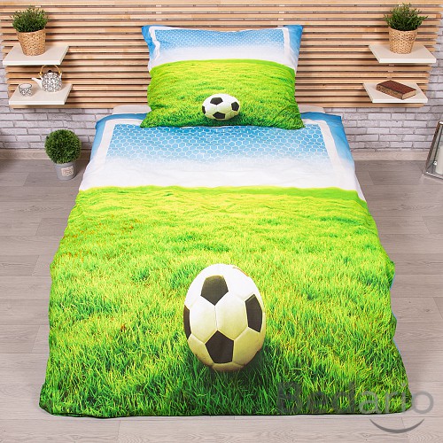 3D povlečení 140x200+70x90 Fotbal