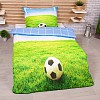 3D povlečení 140x200+70x90 Fotbal