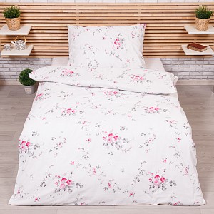Bavlněné povlečení 140x200+70x90 Mia růžová