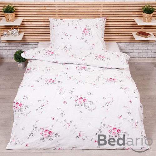 Bavlněné povlečení 140x200+70x90 Mia růžová