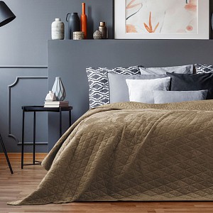 Dekorační přehoz na postel LAILA 240x260 - Cappuccino