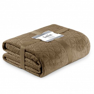 Dekorační přehoz na postel LAILA 240x260 - Cappuccino