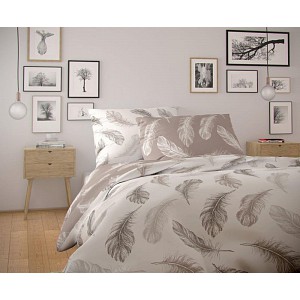 Prodloužené bavlněné povlečení NORDIC COLLECTION 140x220+70x90 SHELBY