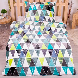 Mikroplyšové povlečení Premium 140x200+70x90 Paloma