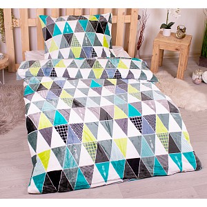 Mikroplyšové povlečení Premium 140x200+70x90 Paloma