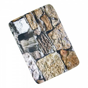 3D Podlahová předložka 50x70 Kamenná zeď