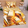 3D povlečení 140x200+70x90 Gold