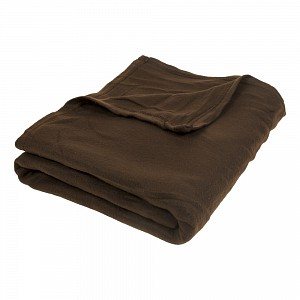 Fleecová deka Old English 150x200 Tmavě hnědá