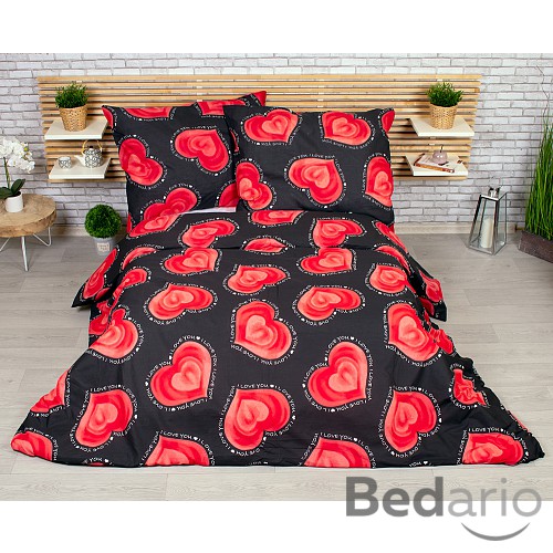 Francouzské povlečení 220x200+2x70x90 Valentýn