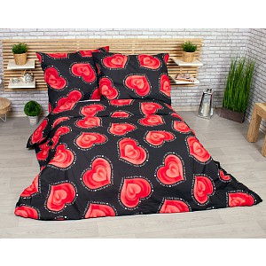Francouzské povlečení 220x200+2x70x90 Valentýn