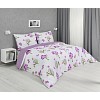 Bavlněné povlečení DELUXE 140x200+70x90 Jaro fialové