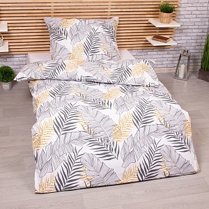 Bavlněné povlečení 140x200+70x90 Irina šedá