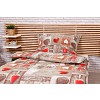 Krepové povlečení STANDARD 140x200+70x90 Romantika červená