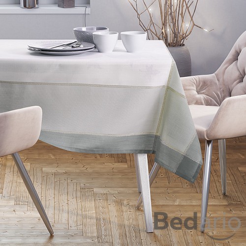 Dekorační ubrus SEVRAN 140x180 - Modro-bílý