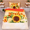3D povlečení 140x200+70x90 Svazek slunečnic