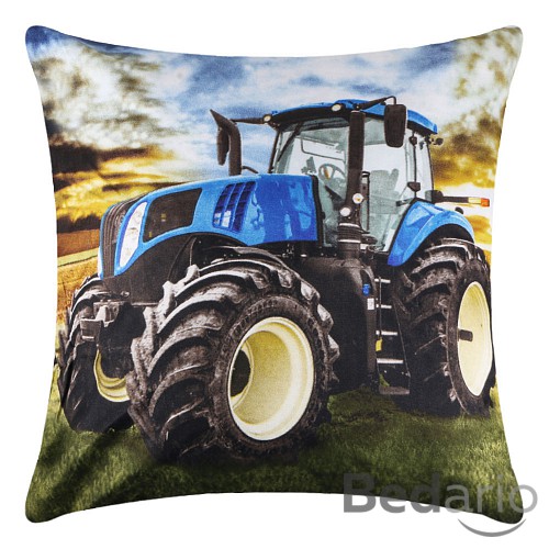 3D povlak 45x45 - Traktor modrý