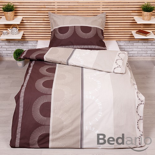 Bavlněné povlečení 140x200+70x90 Machiato