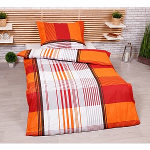 Bavlněné povlečení 140x200+70x90 Sofie oranžová