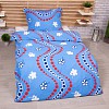 Bavlněné povlečení 140x200+70x90 Modré kuličky