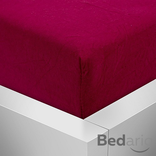 Jersey prostěradlo 140x200 Premium - Vínová