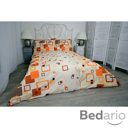 Krepové povlečení TOP - Oranžové Digi