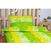 Bavlněné povlečení 140x200+70x90 Zelené bubliny