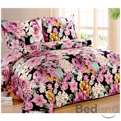 Mikroplyšové povlečení Premium 220x200 + 70x90 Královská zahrada