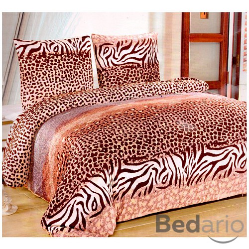 Mikroplyšové povlečení Premium 220x200 + 70x90 Animal