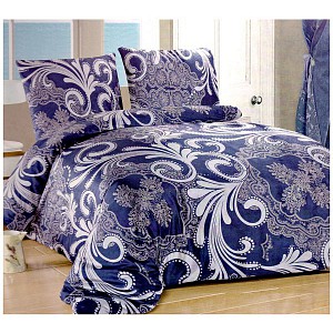 Mikroplyšové povlečení Premium 220x200 + 70x90 Blue art