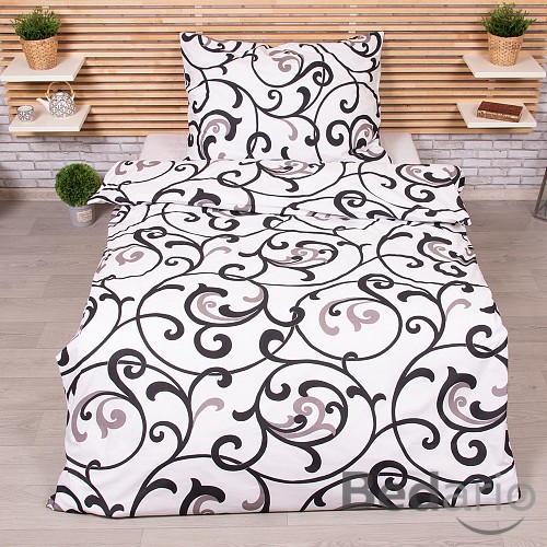 Bavlněné povlečení 140x200+70x90 Bílý orient