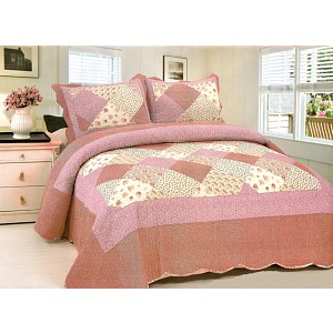 Přehoz na postel s povlaky na polštářky 230x250 + 2x50x70 Orléans