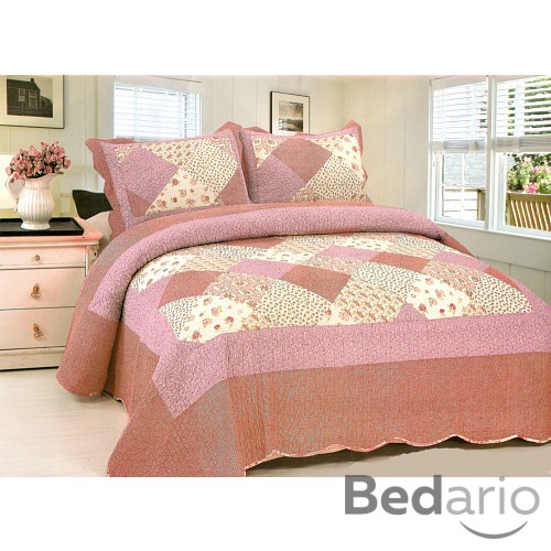 Přehoz na postel s povlaky na polštářky 230x250 + 2x50x70 Orléans