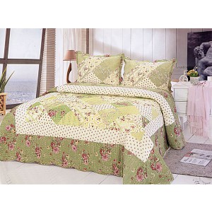 Přehoz na postel s povlaky na polštářky 230x250 + 2x50x70 Dijon