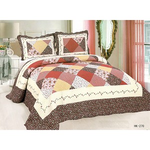 Přehoz na postel s povlaky na polštářky 230x250 + 2x50x70 Tours