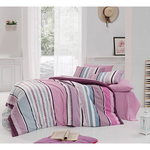 Bavlněné povlečení VANESSA lila 140x200+70x90