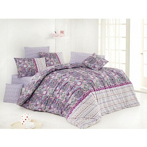 Bavlněné povlečení VIOLET LILA 140x200+70x90