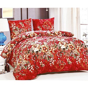 Mikroplyšové povlečení Premium 220x200 + 70x90 Red