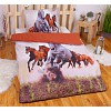 3D povlečení 140x200+70x90 Divocí koně