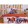 3D povlečení 140x200+70x90 Divocí koně
