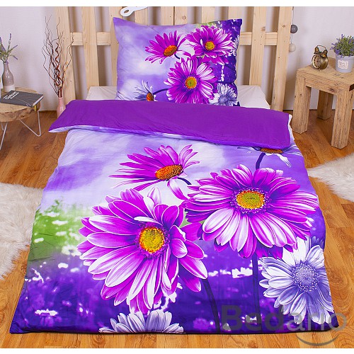 3D povlečení 140x200+70x90 Kopretiny