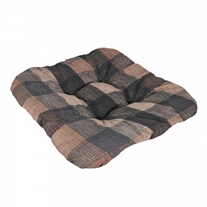 Sedák s provázky 40x40 Hnědošedá kostka