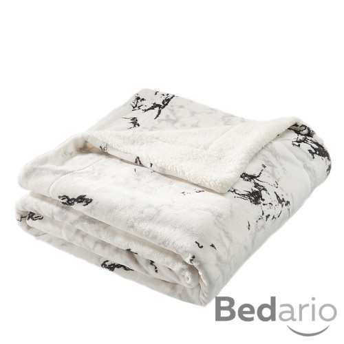 Deka beránek 150x200 - Pictures - Mramor bílý