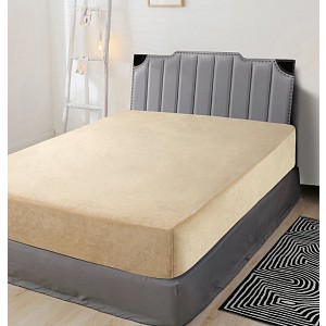 Mikroplyšové prostěradlo 90x200 Elegance - Světle Béžová