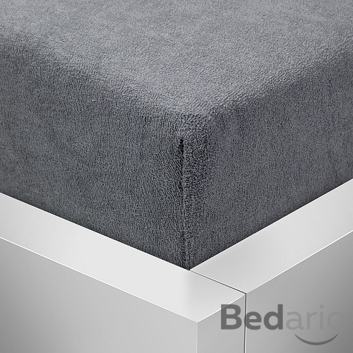 Froté prostěradlo 220x200 Premium - Tmavě šedá