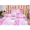 Prodloužené bavlněné povlečení 140x220+70x90 Patchwork růžový