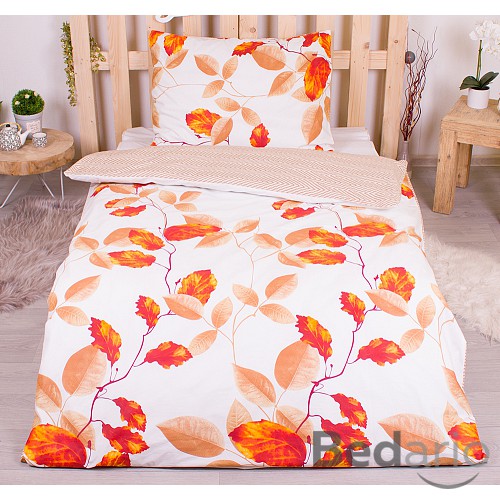 Prodloužené bavlněné povlečení 140x220+70x90 Podzimní nálada
