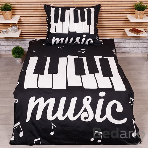 Microtop povlečení 140x200+70x90 Piano